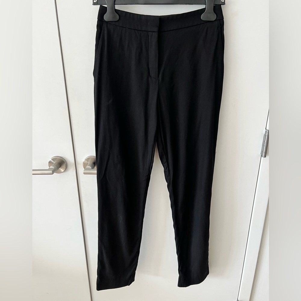 Gabriela Hearst Black Straight Leg Pants